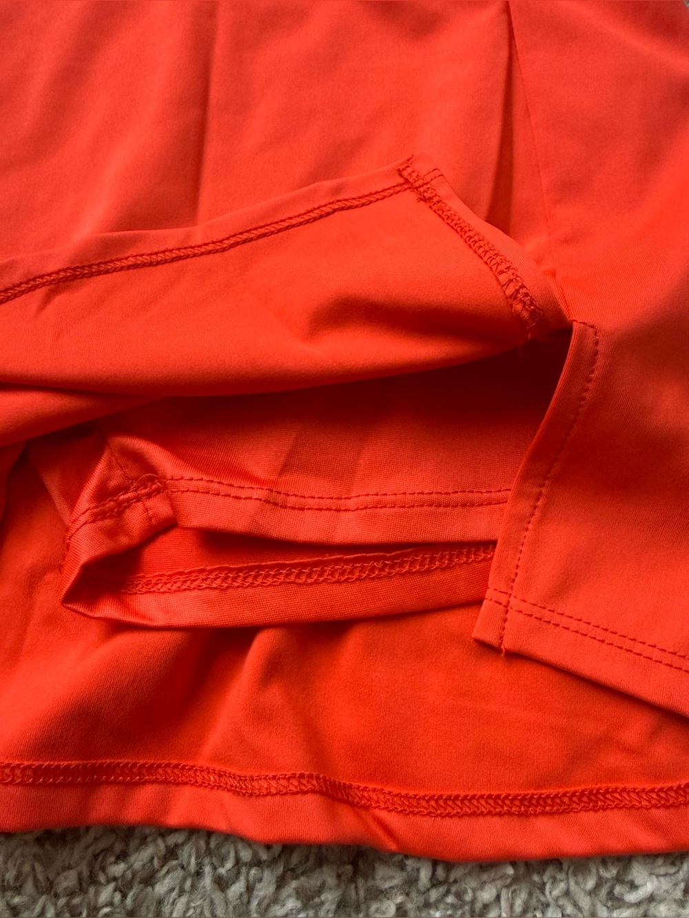 Orange Athletic Skort with Inner Shorts - Picture 3 of 5